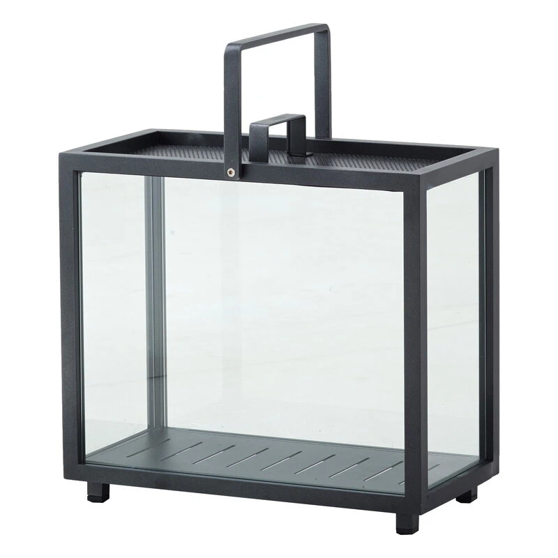 Cane-line Lighthouse Lantern, Rectangular, Dark Grey 1 Cane-line Lighthouse Lantern, Rectangular, Dark Grey