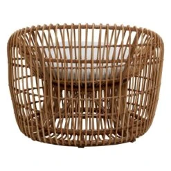 Cane-line Nest Round Chair, Natural - Light Grey 8 Cane-line Nest Round Chair, Natural - Light Grey -Garden Furniture Store 57422USL 3