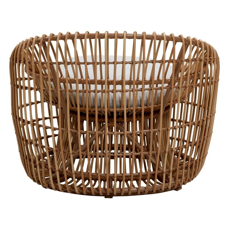 Cane-line Nest Round Chair, Natural - Light Grey 3 Cane-line Nest Round Chair, Natural - Light Grey - Image 3