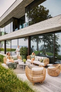 Cane-line Nest Round Chair, Natural - Light Grey 11 Cane-line Nest Round Chair, Natural - Light Grey -Garden Furniture Store 57422USL 57421USL 57522USL 57523USL