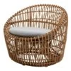Cane-line Nest Round Chair, Natural - Light Grey