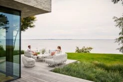 Cane-line Nest Round Chair, White -Garden Furniture Store 57422WSW 57421WSW 57522SWS 57523WSW