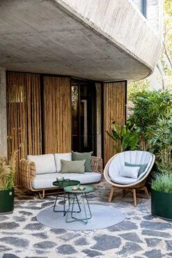 Cane-line Peacock Lounge Chair Cushion Set, Light Grey -Garden Furniture Store 57522USL 5458UT 5458YSN96 1600px 1