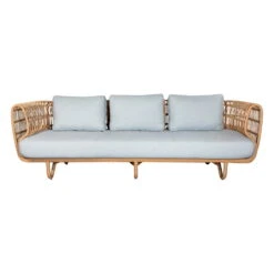 Cane-line Nest 3-seater Sofa, Natural - Light Grey -Garden Furniture Store 57523USL 2