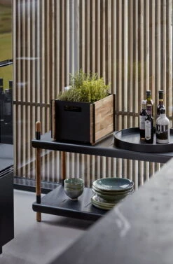 Cane-line Frame Shelf, Low, Teak - Aluminium -Garden Furniture Store 5780TAL 5789TAL