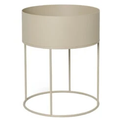 Ferm LIVING Plant Box, Round, Cashmere