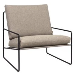 Ferm LIVING Desert 1-seater, Black - Dark Sand Dolce