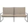 Ferm LIVING Desert 2-seater Sofa, Black - Dark Sand Dolce