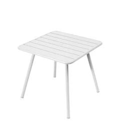 Fermob Luxembourg Table, 80 X 80 Cm, Cotton White