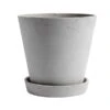 HAY Flowerpot And Saucer, XL, Grey
