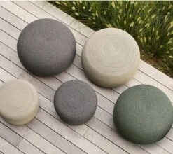 Cane-line Circle Footstool, Large, Round, Dark Grey 5 Cane-line Circle Footstool, Large, Round, Dark Grey -Garden Furniture Store 8330RODG 8330ROT 8332RODG 8332ROT 8332RODGR 2