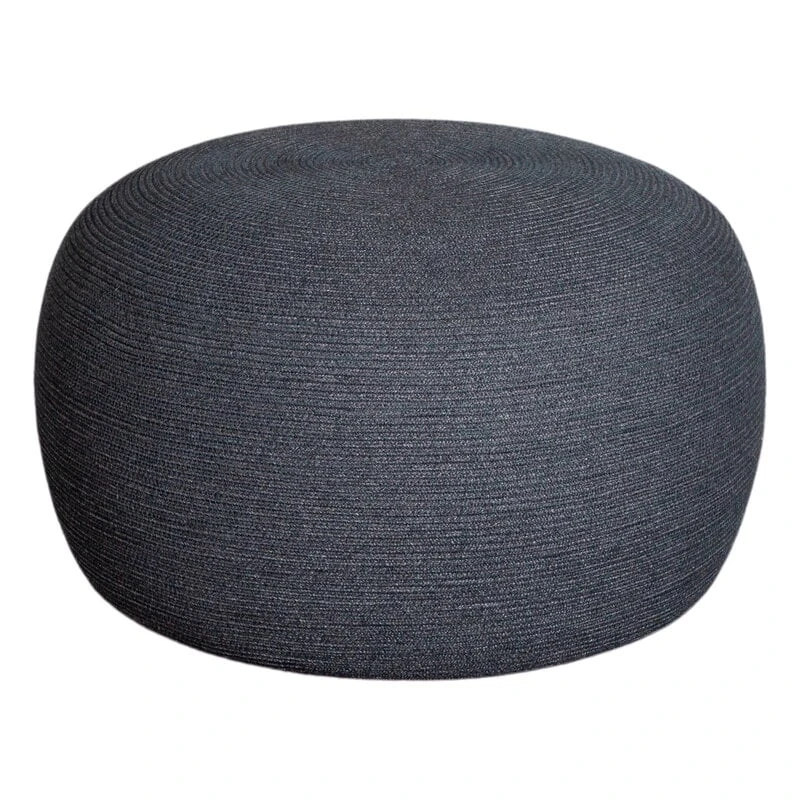 Cane-line Circle Footstool, Large, Round, Dark Grey 1 Cane-line Circle Footstool, Large, Round, Dark Grey