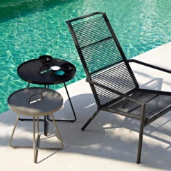 Cane-line On-the-move Table, Large, Black -Garden Furniture Store 87CANE line iso