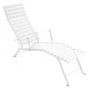 Fermob Bistro Metal Chaise Longue, Cotton White