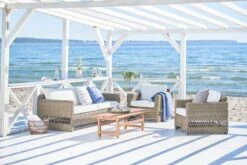 Sika-Design Carrie Lounge Chair, Antique Grey - White -Garden Furniture Store 9155T 9355T Carrie 9464U Julian