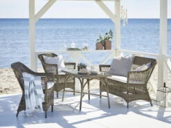 Sika-Design Charlot 2-seater Sofa, Antique Grey - White -Garden Furniture Store 9190T Charlot 2 seater victoria beach bf