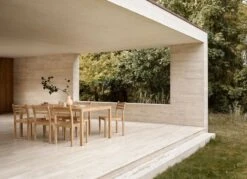 Carl Hansen & Søn AH901 Outdoor Dining Table, 100 X 203 Cm, Teak -Garden Furniture Store AH501 AH901 teak untreated