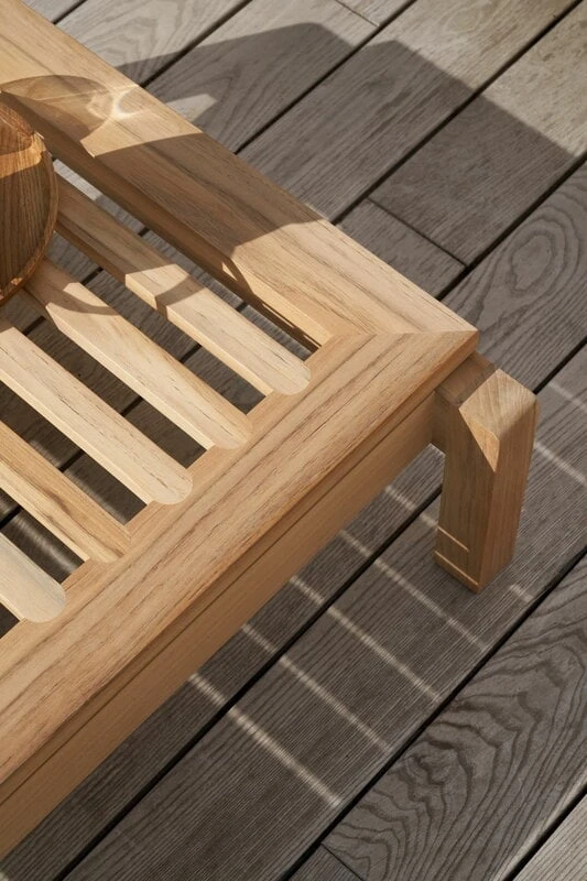 Carl Hansen & Søn AH603 Outdoor Lounger Footrest, Teak 6 Carl Hansen & Søn AH603 Outdoor Lounger Footrest, Teak - Image 6