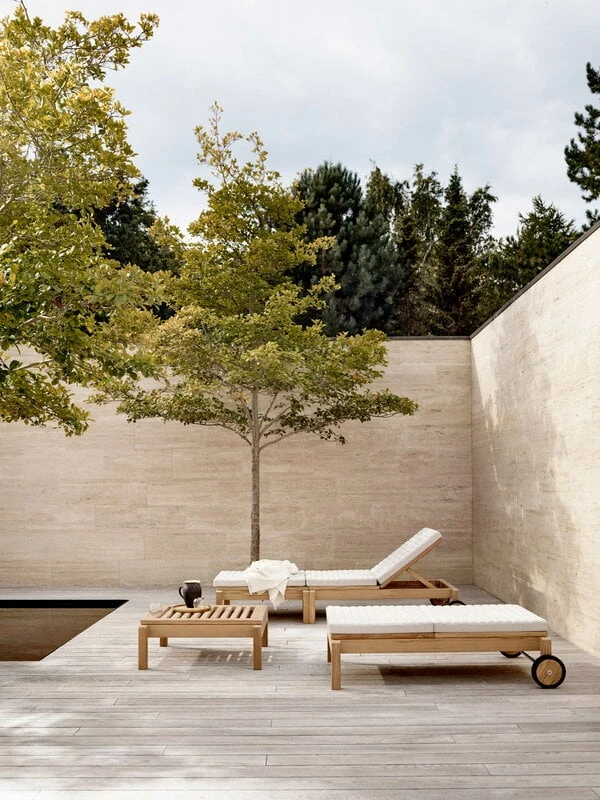 Carl Hansen & Søn AH603 Outdoor Lounger Footrest, Teak 5 Carl Hansen & Søn AH603 Outdoor Lounger Footrest, Teak - Image 5