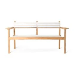 Carl Hansen & Søn AH701B Back Cushion, Set Of Two, Agora Life Oat -Garden Furniture Store AH701 teak untreated CU agoralisolifeoat front