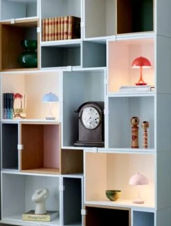 Louis Poulsen Panthella Portable V2 Table Lamp, Grey Opal -Garden Furniture Store AW22 Panthella Portable Coral Pale blue Pale rose 09513