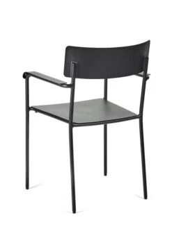 Serax August Chair With Armrests, Narrow, Black -Garden Furniture Store B5020006Bs1