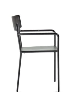 Serax August Chair With Armrests, Narrow, Black -Garden Furniture Store B5020006Bs2
