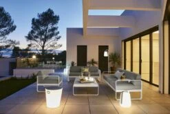 Fermob Bellevie 3-seater Sofa, Storm Grey - Flannel Grey -Garden Furniture Store BALAD INOUI BELLEVIE AIX ALBUM2023 ANTHONY LANNERETONNE 1