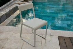 Fermob Bellevie Chair, Acapulco Blue -Garden Furniture Store BELLEVIE GRIS ARGILE DOMAINE SAINT SAUVEUR VISUEL2022 TOM WATSON 8 1