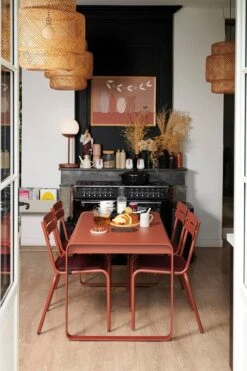 Fermob Luxembourg Chair, Rosemary -Garden Furniture Store BELLEVIE LUXEMBOURG MOOON BALAD OCRE ROUGE INDOOR2021 SEBASTIEN EROME 3