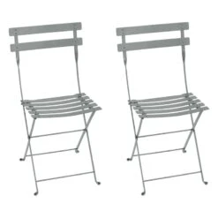 Fermob Bistro Metal Chair, 2 Pcs, Lapilli Grey