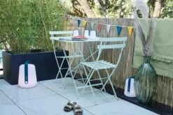 Fermob Bistro Metal Chair, 2 Pcs, Ice Mint -Garden Furniture Store BISTRO MENTHE GLACIALE BALAD UCHAUX BCJ2022 SEBASTIEN EROME