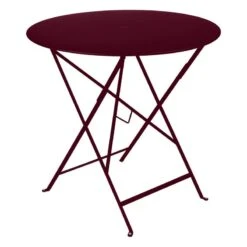 Fermob Bistro Table, 77 Cm, Black Cherry
