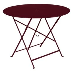 Fermob Bistro Table, 96 Cm, Black Cherry