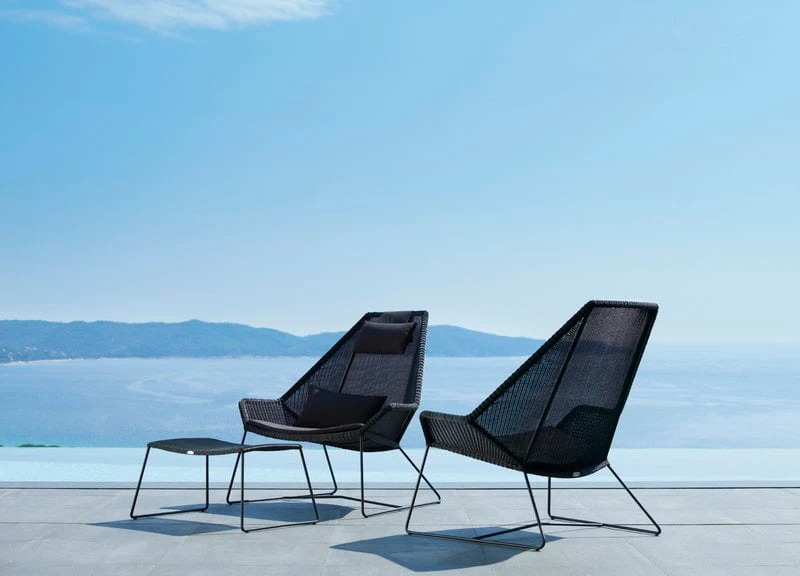 Cane-line Breeze Highback Chair, Black 3 Cane-line Breeze Highback Chair, Black - Image 3