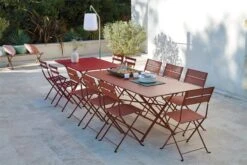 Fermob Bistro Metal Chair, Red Ochra -Garden Furniture Store CARGO OCRE ROUGE LATITUDE UCHAUX BCJ2022 SEBASTIEN EROME