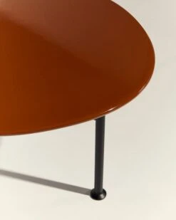 GUBI Carmel Coffee Table, 60 X 60 Cm, Black - Rock Red -Garden Furniture Store CARMEL 4