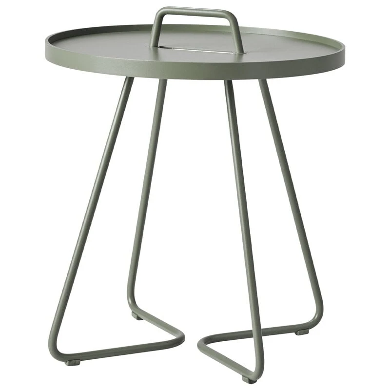Cane-line On-the-move Table, Small, Dusty Green 1 Cane-line On-the-move Table, Small, Dusty Green