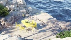 Petite Friture Week-end Bridge Chair, Yellow -Garden Furniture Store Calanques V5 1