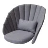 Cane-line Peacock Lounge Chair Cushion Set, Grey