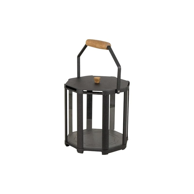Cane-line Lightlux Lantern With Teak Handle, XS, Lava Grey 1 Cane-line Lightlux Lantern With Teak Handle, XS, Lava Grey