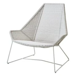 Cane-line Breeze Highback Chair, White Grey
