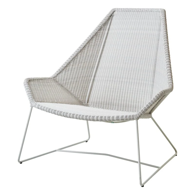 Cane-line Breeze Highback Chair, White Grey 1 Cane-line Breeze Highback Chair, White Grey