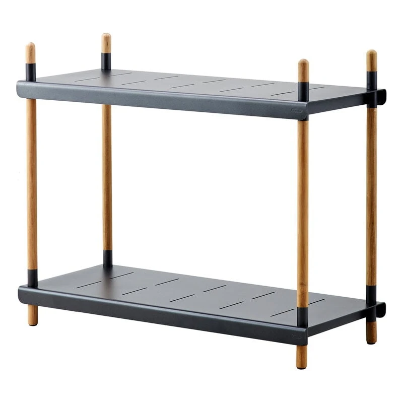 Cane-line Frame Shelf, High, Teak - Aluminium 1 Cane-line Frame Shelf, High, Teak - Aluminium