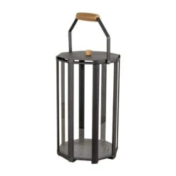 Cane-line Lightlux Lantern With Teak Handle, S, Lava Grey