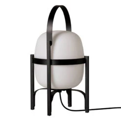 Santa & Cole Cesta Exterior Table Lamp, Black