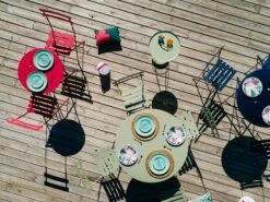 Fermob Bistro Metal Chair, 2 Pcs, Willow Green -Garden Furniture Store Chaise et table Bistro Mobilier Fermob 2 1