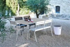 Fermob Luxembourg Table, 165 X 100 Cm, Cotton White -Garden Furniture Store Collection Luxembourg Mobilier de jardin Fermob