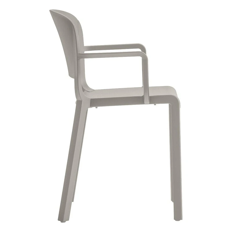 Pedrali Dome 265 Armchair, Grey Beige 2 Pedrali Dome 265 Armchair, Grey Beige - Image 2