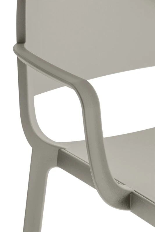 Pedrali Dome 265 Armchair, Grey Beige 3 Pedrali Dome 265 Armchair, Grey Beige - Image 3